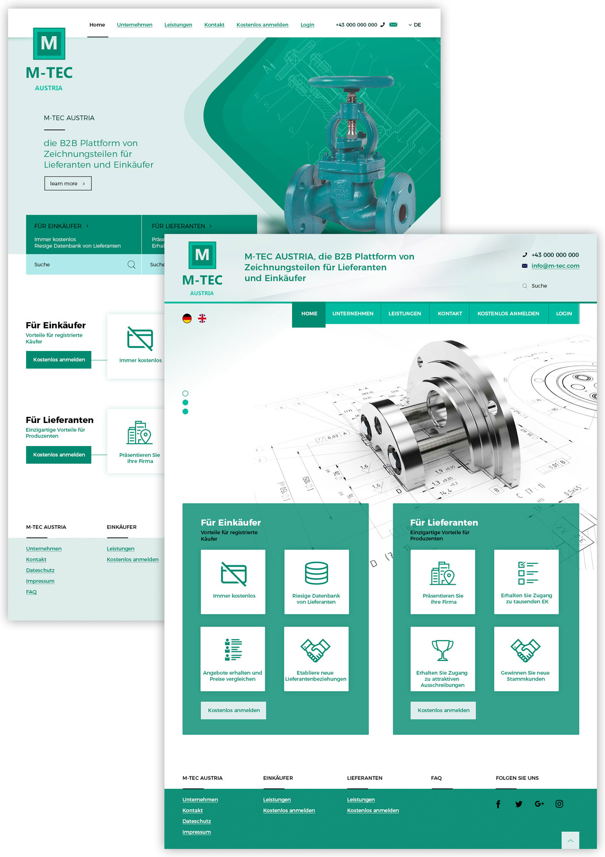Дизайн сайта для M-TEC Austria - изображение 1