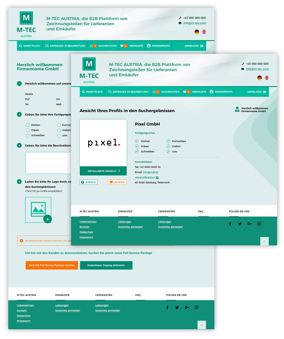 Дизайн сайта для M-TEC Austria - изображение 3