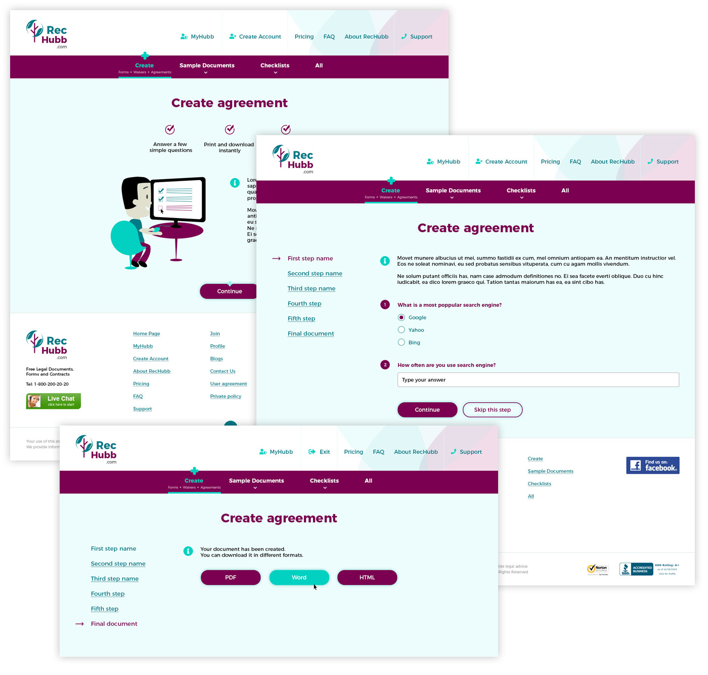 Разработка дизайна сайта для RecWise - изображение 3